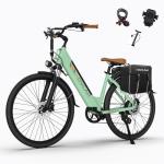 Movcan V80 Electric Bike, 1000W Motor 28MPH Ebike, 48V 13Ah Removeable Battery, 26'' City Cruiser Adult Electric Bicycles up to 70 Miles, 7-Speed Dual Disc Brake, Mountain E Bike for Commuting