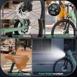 Movcan V80 Electric Bike, 1000W Motor 28MPH Ebike, 48V 13Ah Removeable Battery, 26'' City Cruiser Adult Electric Bicycles up to 70 Miles, 7-Speed Dual Disc Brake, Mountain E Bike for Commuting