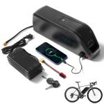 Xunyunda 48V HL Ebike Battery 20Ah Electric Bike Battery with Charger, Safe Lock, Led Indicator Light, Base for 250-1440W Electric Bicycles Motor