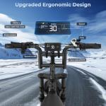 Tamobyke V29 Electric Bike for Adults, 1500 Motor (Peak), 30 MPH Electric Dirt ebike, 20'' Fat Tire E-Bike with 48V 15.6AH Battery, Full Suspension Mechanical Disc Brakes, E Bike for Snow, Sand, Road