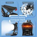 Tamobyke V29 Electric Bike for Adults, 1500 Motor (Peak), 30 MPH Electric Dirt ebike, 20'' Fat Tire E-Bike with 48V 15.6AH Battery, Full Suspension Mechanical Disc Brakes, E Bike for Snow, Sand, Road