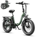 Heybike Ranger 2.0 Electric Bike for Adults, 1400W Peak Motor Ebike, 20'' Fat Tire Step-Thru E Bike with 600Wh Removable Battery, Up to 28MPH & 60 Miles, All-Terrain Folding Electric Bicycle–Green