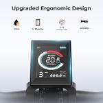 Jasion EB5 Electric Bike for Adults with Peak 1000W Brushless Motor, 40Miles 20MPH Commuting Electric Mountain Bike with 360Wh Removable Battery, 7-Speed, 26" Tires and Front Fork Suspension