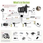 BAFANG 750W Mid Drive Kit, 8Fun BBS02B 48V750W Mid Drive Ebike Conversion Kit with LCD Display & Chainring, Electric Brushless Bike Motor Motor para Bicicleta for BB 68-73mm MTB,Trike,Citybike