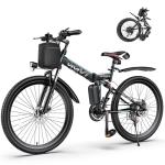Vivi Electric Bike for Adults, 1000W Peak Folding Electric Mountain Bike 26'' Commuter Ebike 22MPH Foldable Ebike Adult Electric Bicycles with Battery, Dual Shock Absorber, SGS Certified to UL2849