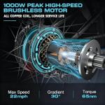 Vivi Electric Bike for Adults, 1000W Peak Folding Electric Mountain Bike 26'' Commuter Ebike 22MPH Foldable Ebike Adult Electric Bicycles with Battery, Dual Shock Absorber, SGS Certified to UL2849