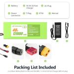 H HAILONG 48V 12Ah Universal Power Battery Pack | High Output 30A BMS for 200W-800W Motors | Long-Lasting 1000+ Cycle Life with Fast Adapter