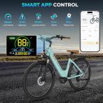 Movcan V80 Electric Bike, 1000W Motor 28MPH Ebike, 48V 13Ah Removeable Battery, 26'' City Cruiser Adult Electric Bicycles up to 70 Miles, 7-Speed Dual Disc Brake, Mountain E Bike for Commuting
