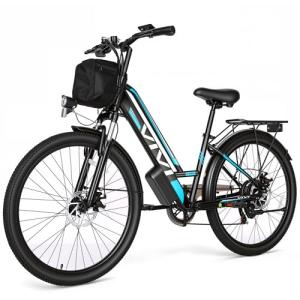 Vivi Electric Bike for Adults 1000W Peak Commuter Ebike, 26" Electric City Cruiser Bicycle 22MPH Ebikes for Adults with 48V Removable Battery, Up to 50 Miles, 7 Speed, SGS Certified to UL2849