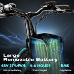 Vivi Electric Bike for Adults 1000W Peak Commuter Ebike, 26" Electric City Cruiser Bicycle 22MPH Ebikes for Adults with 48V Removable Battery, Up to 50 Miles, 7 Speed, SGS Certified to UL2849