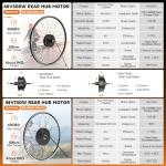 BAFANG 48V 750W/500W Electric Bike Conversion Kit, Rear Hub Motor Wheel Kit with Options LCD Display and Battery, for 26" 27.5" 700C 29" 20" Mountain City Bikes, Waterproof Controller