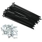 Meuey Lyot black Stainless Steel Spokes 127mm/5 inch Electric Bicycle E-Bike Tricycle Wheel 12G 2.5mm Spokes with 14mm Nipples for Mountain Bikes Road Bicycles 36PCS