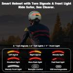 Shinmax Bike Helmet with Turn Signals, NTA Certified up to 45km/h, Bicycle Helmet for Men Women with USB Rechargeable Rear Light, Viser, Cycling Helmet for E-Bike & S-Pedelec,Scooter, Commuter, Adults
