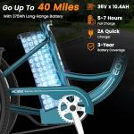 MOPHOTO Electric Trike: 7 Speeds, 350W, 3 Wheels