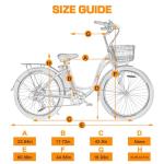 ECOTRIC Citycruiser Electric Bike 26" - 350W Motor