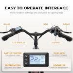 VARUN Electric Bike for Adults - 500W Electric Bicycle Up to 40 Miles, Removable Battery, 7-Speed, and Shock Absorber, Stylish 26" Ebike Suitable for Commuting