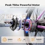 VARUN Electric Bike for Adults - 500W Electric Bicycle Up to 40 Miles, Removable Battery, 7-Speed, and Shock Absorber, Stylish 26" Ebike Suitable for Commuting