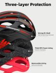 Shinmax Adult Bike Helmet with USB Light & Visor
