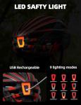 Shinmax Adult Bike Helmet with USB Light & Visor