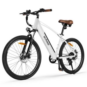 ACTBEST Core Electric Bike for Adults - Peak 1200W Brushless Motor Mountain Ebike,500Wh Removable Built in Battery Up to 55 Miles, 27.5X2.1 Tire Step Over Bicycle, Commute E Bikes with 7 Speed,W