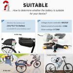 BtrPower 48V 52V 12Ah 16Ah 18Ah 20Ah E-Bike LiFePO4 Lithium Battery,Built-in 30A BMS for 0-720W Motor