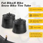 2 Set-20x3.0 E-Bike Fat Tire-76-406 Robust,High-Performance 20inch Fat BikeTyre for MTB and Ebikes,Durable All-Terrain Directional Knobby Tread,Superior for Street & Trail Adventures