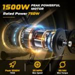 Vivi ACE07 Electric Bike, 26" x 4.0 Fat Tire Ebike, 1475W Peak Motor Electric Bike for Adults, 25MPH Ebikes for Adults with 48V 720WH Removable Battery, 7 Speed, UL 2849 Certified