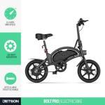 Jetson Bolt Pro Adult Electric Bike, Pedal Assist up to 30 Miles, Foldable, Built-in Carrying Handle, Lightweight Frame, LED Headlight, Dual Disc Brakes, Twist Throttle & Cruise Control, Ages 12+