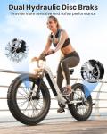 PUCKIPUPPY Electric Bike for Adults 960W, 48V 20AH Battery Adult Electric Bicycles, 26" Fat Tire Full Suspension Step-Thru Ebike, 28MPH Mountain Ebike, 7 Speed, 80Miles Range-Boxer ST