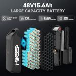 GLOBALKEEP 1500W Peak Electric Bike for Adults, 20" x4.0 Fat Tire Ebike with Pro Mid-Suspension, 48V 15.6Ah Battery 28MPH, High-Torque Scrambler Style Street Legal Commuter, UL 2849 Certified