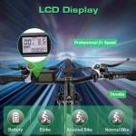 Vivi Electric Bike for Adults, 27.5" Electric Mountain Bike, Peak 1000W Ebike 22MPH Electric Bike with 48V 499.2WH Battery, Up to 50 Miles, 21 Speed Adult Electric Bicycles, SGS Certified to UL2849