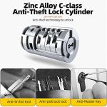 ROCKBROS U Lock Bike U Lock with Cable Heavy Duty Anti Theft Bike Lock U-Lock 4 ft Cable Mounting Bracket for Bikes eBikes Motorcycles Scooters