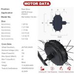 Bafang RM G0900 750W.DC 26 inches Rear Hub Motor Kit for Electric Bike – Brushed Gearless Ebike Conversion Kit with Programmable Controller, Compatible with Disc & V-Brakes (135-142mm Dropout)-b02N