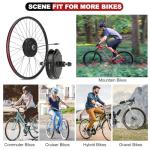 Bafang RM G0900 750W.DC 26 inches Rear Hub Motor Kit for Electric Bike – Brushed Gearless Ebike Conversion Kit with Programmable Controller, Compatible with Disc & V-Brakes (135-142mm Dropout)-b02N