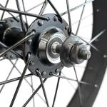 Fat Bike Front Wheel 26''x4.0 with Tyre Hub Spokes Black Alloy Aluminum Snow Bicycle fatbike Rim Wheel 26 Bolt On