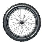 Fat Bike Front Wheel 26''x4.0 with Tyre Hub Spokes Black Alloy Aluminum Snow Bicycle fatbike Rim Wheel 26 Bolt On