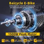 1500W Peak Electric Bike for Adults with 28MPH & 70 Miles Max Range, 48V & 750Wh Removable Battery Electric Bicycle, Folding E Bike with 20'' Fat Tire, Cargo Ebike, Step-Thru Frame, UL Certified