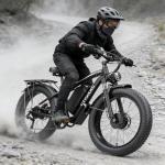 CTVVXXC 9000W Dual Motor Ebike for Adults Men 45MPH - Fast Electric Bike with 52V 34Ah Battery Up to 100 Miles,Lockable Suspension 24" Fat Tire Electric Bicycle for Off-Road Mountain Snow Commuter