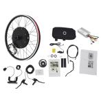 Hanmorfarbi 48V 1000W 24 Inch Front Wheel Electric Bike Conversion Kit with LCD Display, PAS Sensor, Thumb Throttle & Brake Levers, E-Bike Conversion Kit for City, Mountain, Road Bike (Front Wheel)