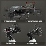 PUJH 6000W Dual Motor Electric Bike for Adults 60V 20Ah Fast Ebike for Men Women 45 MPH,Up to 100 Miles,24" Fat Tire Suspension Electric Bicycle for Snow Commuter Mountain E-Bike