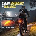 PUJH 6000W Dual Motor Electric Bike for Adults 60V 20Ah Fast Ebike for Men Women 45 MPH,Up to 100 Miles,24" Fat Tire Suspension Electric Bicycle for Snow Commuter Mountain E-Bike