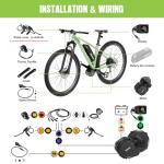 Vastrom VSM01 750W Mid Drive Toruqe Motor Ebike Conversion Kit for BB68-73mm IPX5 Waterproof Torque Sensor