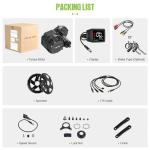 Vastrom VSM01 750W Mid Drive Toruqe Motor Ebike Conversion Kit for BB68-73mm IPX5 Waterproof Torque Sensor