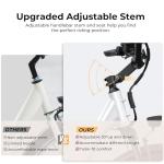 Loeook Electric Bike for Adults, Peak 1000W Ebike, 50Miles 21.7MPH UL 2849 Certified Commuter Bike, 26'' City Cruiser Bicycle with 48V Removable Battery, Rear Rack, Adjustable Stem, 7 Speed