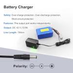 KBT 36V 2.6Ah Rechargeable Lithium Battery with Charger, Charging Cable, Cable Connector