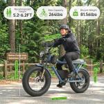 Gotrax R7 Electric Bike for Adults, 750W Motor, 25mph, Max 45-Mile Range, 20" Fat Tire, UL Certified, 48V Removable Battery, Oversized Padded Seat, Basket&Frame Bag, Easy Assembly for City&All-Terrain