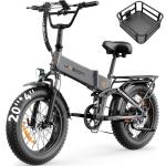Jasion X-Hunter Electric Bike for Adults,1400W Peak Motor 30MPH 70+ Miles Foldable Ebike,624WH Removable Battery,Full Suspension 20’’*4 Fat Tire Bicycle for Commute,Snow,Mountain with 7-speedX-Hunter