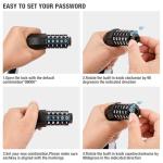 PINNAMAX Bike Lock 3.28ft- 5 Digit Combination Anti Theft Chain Locks- Heavy Duty Keyless Bicycle Lock for Bike, e-Bike, Scooter, Gate