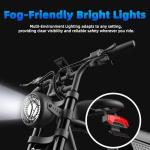 Aetherdriv Electric Bike for Adults 1500W, 35MPH 60Miles Range 20" Fat Tire Electric Bike, 48V 18.9Ah Battery Electric Mountain Bike,Hydraulic Brake for Ebike, 7-Speed All-Terrain Electric Dirt Bike