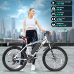 Vivi Electric Bike for Adults 26 Inch 780W Peak Ebike for Adults Removable 48V Battery, Electric Mountain Bike 21 Speed Gears, Electric Bicycle 50 Miles/Pedal Assist, SGS Certified to UL2849